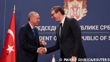 Erdogani ofron në Beograd mbështetjen e negociatave Kosovë-Serbi