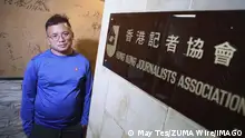 January 10, 2022, Hong Kong, China: Hong Kong Journalists Association chairman Ronson Chan Long-sing, poses for photography in Wan Chai. 10JAN22 SCMP / Hong Kong China - ZUMAs251 20220110_zin_s251_017 Copyright: xMayxTsex