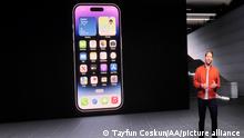 CUPERTINO, CA - SEPTEMBER 7: Apple unveiled four new iPhones, three new Apple Watches and an updated AirPods Pro during a press event on Wednesday in Cupertino, California, United States on September 7, 2022. Tayfun Coskun / Anadolu Agency