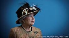 FILE PHOTO: Britain's Queen Elizabeth views the interior of the refurbished East Wing of Somerset House at King's College in London, Britain, February 29, 2012. Eddie Mulholland/Pool via REUTERS/File Photo