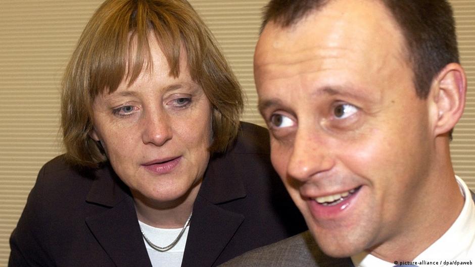 Angela Merkel je 2002. smenila Fridriha Merca s mesta šefa poslaničke grupe CDU/CSU u Bundestagu