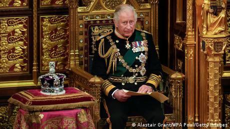 The Prince of Wales reads the Queen's speech at the State Opening of Parliament 2022