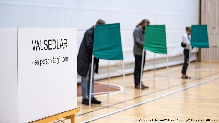 Schweden Parlamentswahlen Wahllokal