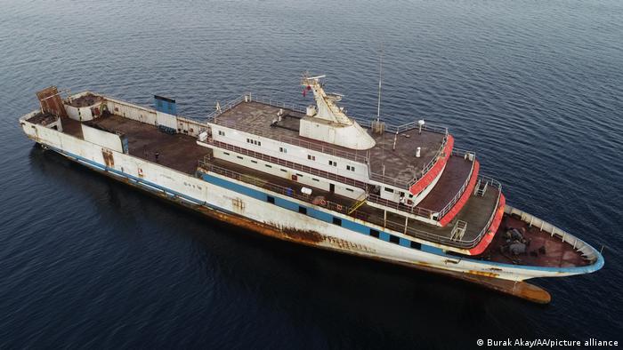 El barco Anatolian, considerado sospechoso por personal militar griego.