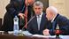 Former Prime Minister Andrej Babis, center, at the Prague Municipal Court in Prague, Czech Republic, Monday, Sept. 12, 2022. Former Prime Minister Andrej Babis, center, at the Prague Municipal Court in Prague, Czech Republic, Monday, Sept. 12, 2022.