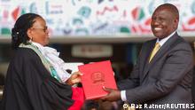 William Ruto attends his official swearing-in ceremony as Kenya's President at Moi International Stadium Kasarani in Nairobi, Kenya September 13, 2022. REUTERS/Baz Ratner 