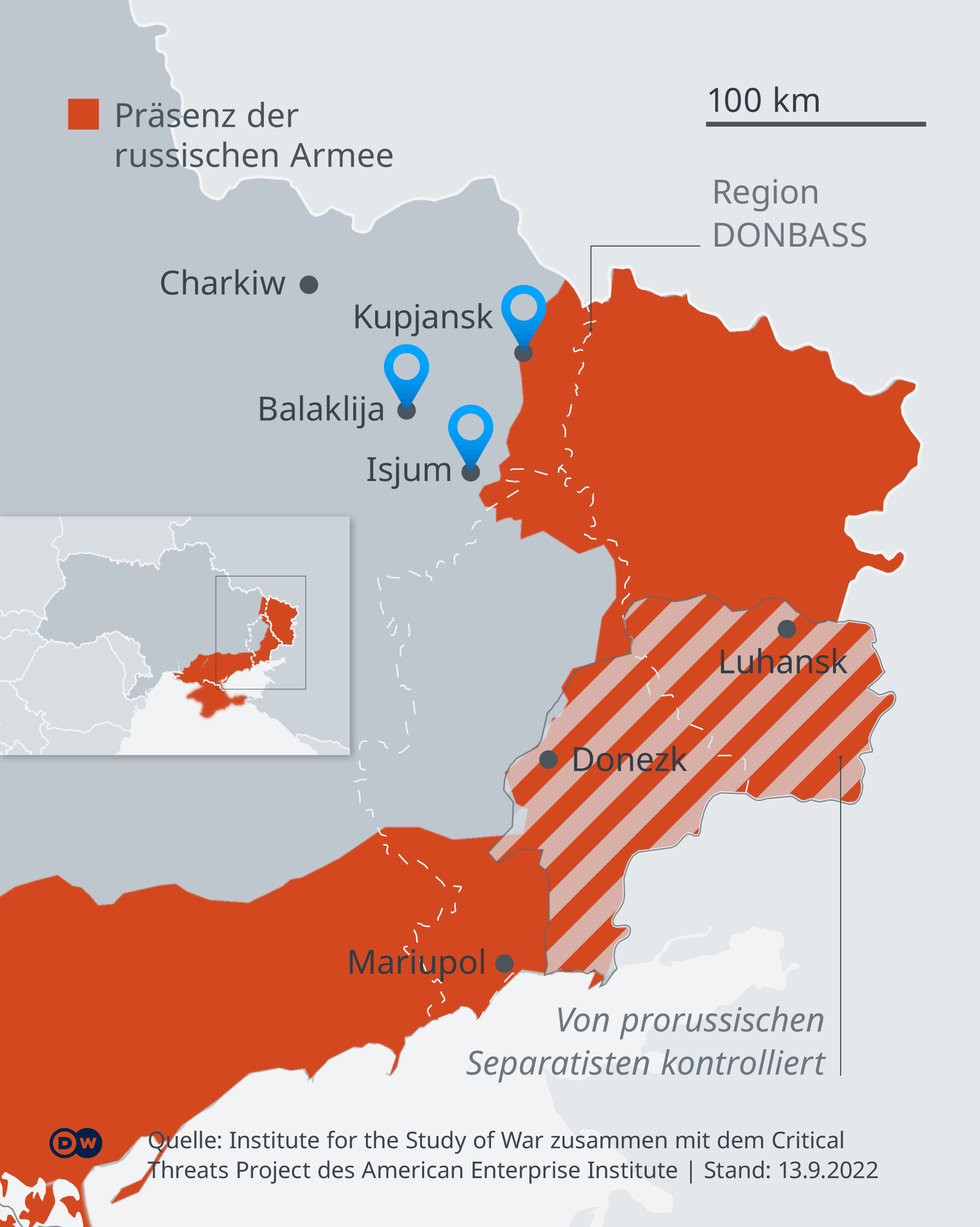 Πόλεις που ανακατέλαβε η Ουκρανία