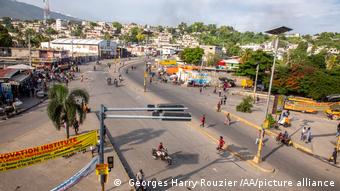 Protest in Haiti against rising gasoline prices