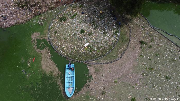 Guatemala Müll See Amatitlan