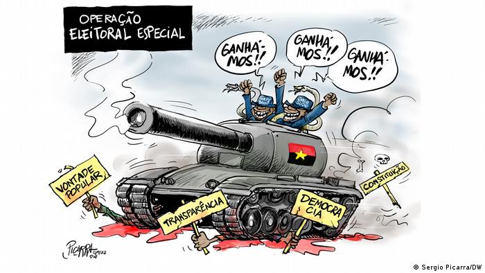 DW-Karikatur | MPLA-Sieg bei den Wahlen