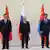 Usbekistan Samarkand | SGO Treffen | Xi Jinping, Wladimir Putin und Ukhnaagiin Khürelsükh