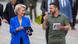 Presidentja e Komisionit të BE-së von der Leyen dhe presidenti ukrainas Volodymyr Selenskyj në shtator 2022 në Kiev. Presidentja e Komisionit të BE-së von der Leyen dhe presidenti ukrainas Volodymyr Selenskyj në shtator 2022 në Kiev.