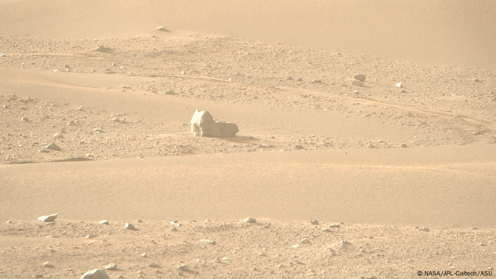 NASA Perseverance photographed a cat-shaped rock in Jezero Crater on September 8, 2022.