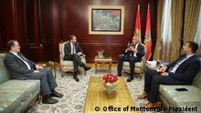 16. September 2022
President of Montenegro Milo Djukanovic during consultations with leaders of political parties about possible new Government