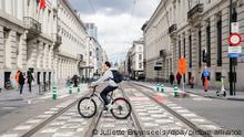 Illustration picture taken during the Car Free Sunday in the Brussels Capital region, Sunday 18 September 2022. In several cities and towns across Belgium a Sunday without cars or other motorized transport is organized. BELGA PHOTO JULIETTE BRUYNSEELS