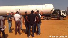 Die Ausrüstung für die Cabinda-Raffinerie ist in Malembo eingetroffen.
Credits: Simão Lelo/DW 18.09.2022, Cabinda/Angola
