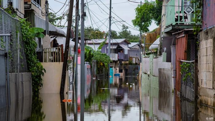 Barrios de República Dominicana completamente indudados, debido al huracán Fiona 