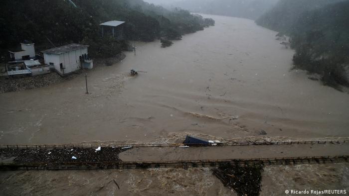 Fuertes inundaciones en República Dominicana, a raíz del Huracán Fiona. 
