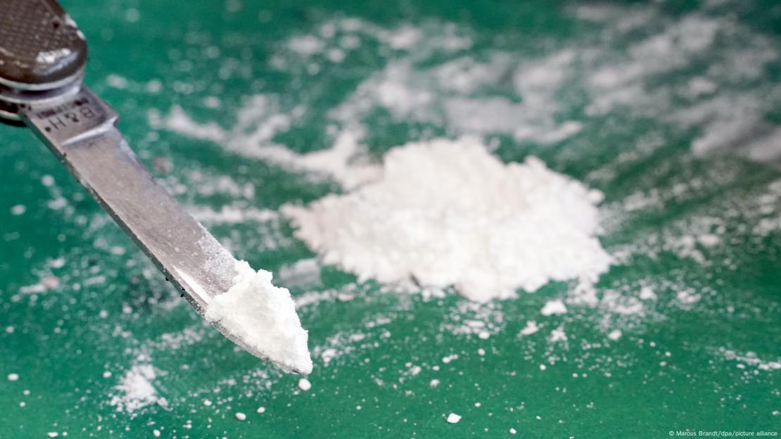 Muestra de cocaína. Muestra de cocaína.