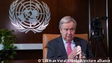 15.09.2022 NEW YORK, USA - SEPTEMBER 14: United Nations Secretary-General Antonio Guterres speaks during an exclusive interview with Anadolu Agency ahead of UN's 77th session of the General Assembly in New York, United States on September 14, 2022. Lokman Vural Elibol / Anadolu Agency