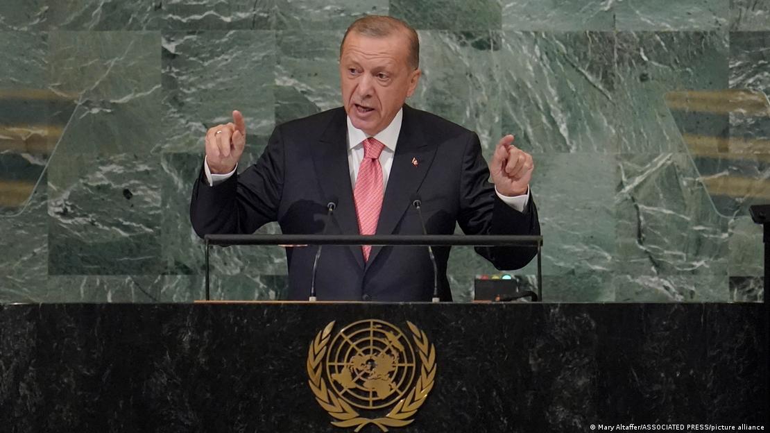 Ο πρόεδρος Ερντογάν στη ΓΣ του ΟΗΕ το 2022
