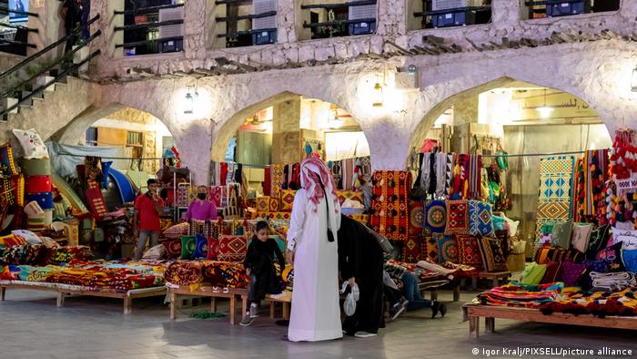 Abendstimmung im Souq Waqif Markt, Doha, Katar