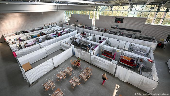 Centro de acogida para refugiados ucranianos en el sur de Alemania.