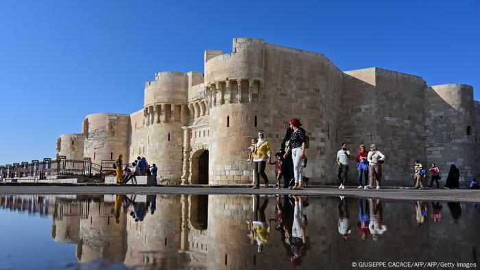The Egyptian citadel of Qaitbay, a medieval fortress.