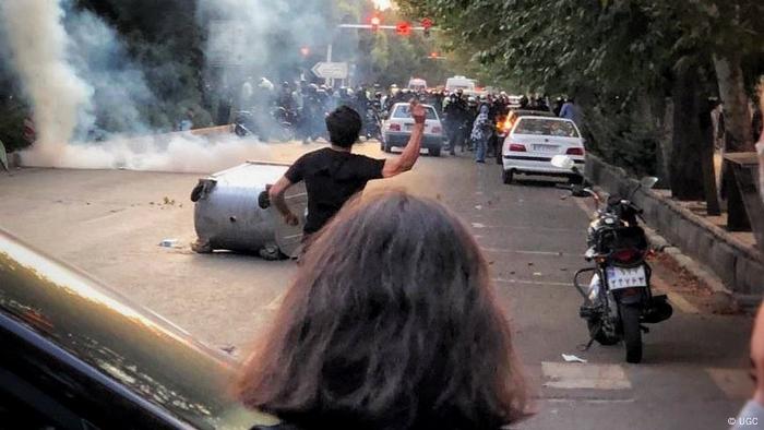 Protestas en las calles de Irán.