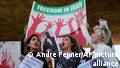 Iranians who live in Brazil protest against the death of Iranian woman Mahsa Amini