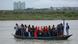 A crowd of people stood on an overcrowded ferry crossing a river in Bangladesh. File photo from August 28, 2022. A crowd of people stood on an overcrowded ferry crossing a river in Bangladesh. File photo from August 28, 2022.