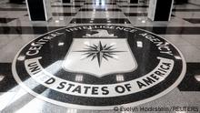 The seal of the Central Intelligence Agency is shown at the entrance of the CIA headquarters in McLean, Virginia, U.S., September 24, 2022. REUTERS/Evelyn Hockstein