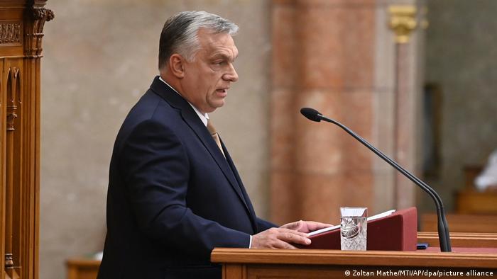 Ungern, Budapest | Ministerpräsident Viktor Orban bei der Parlamentssitzung
