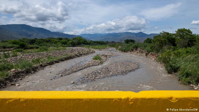 El río Táchira, en la frontera entre Colombia y Venezuela.