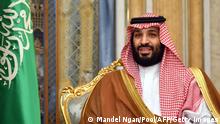 Saudi Arabia's Crown Prince Mohammed bin Salman attends a meeting with the US secretary of state in Jeddah, Saudi Arabia, on September 18, 2019. - US Secretary of State Mike Pompeo denounced strikes on Saudi Arabia's oil infrastructure as an act of war, as Riyadh unveiled new evidence it said showed the assault was unquestionably sponsored by arch-foe Iran. (Photo by MANDEL NGAN / POOL / AFP) (Photo credit should read MANDEL NGAN/AFP via Getty Images)