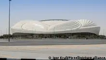 The photo shows Al Janoub Stadium in Al Wakrah. Qatar on March 29, 2022. Al Janoub Stadium has a capacity for 40,000 people, and was designed as a sign of the show of pearl fishing boats, which are one of the most famous symbols of the Qatari region. As one of Qatarâs oldest permanently inhabited areas, Al Wakrah has long been known as a center for pearl diving and fishing. Al Janoub Stadium will host six group matches at the FIFA World Cup as well as one match of the round of 16. Photo: Igor Kralj/PIXSELL