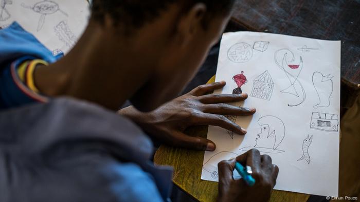 Elman Peace’s child-soldier who underwent the nonprofit’s ‘Drop the gun, Pick up the pen’ initiative.