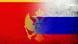 National flag of Russian Federation with National flag of Montenegro National flag of Russian Federation with National flag of Montenegro