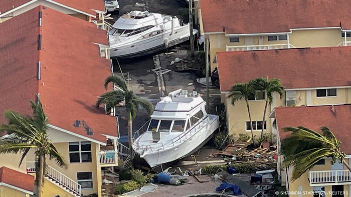 Heavy destruction in Fort Myers, Florida