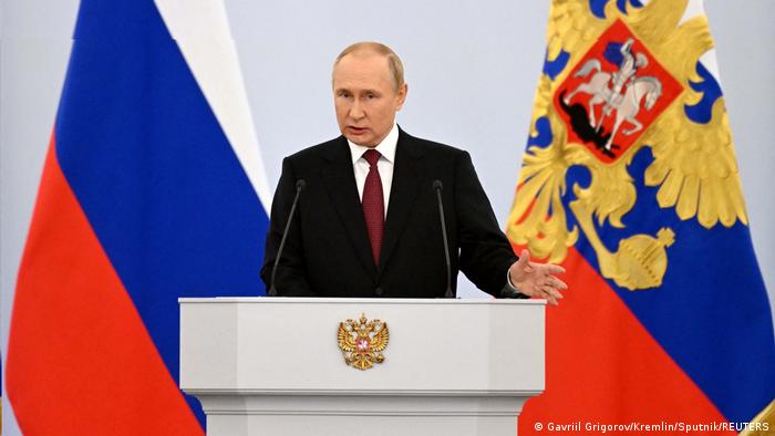 Russland | Zeremonie zur Annexion ukrainischer Gebiete | Rede Putin