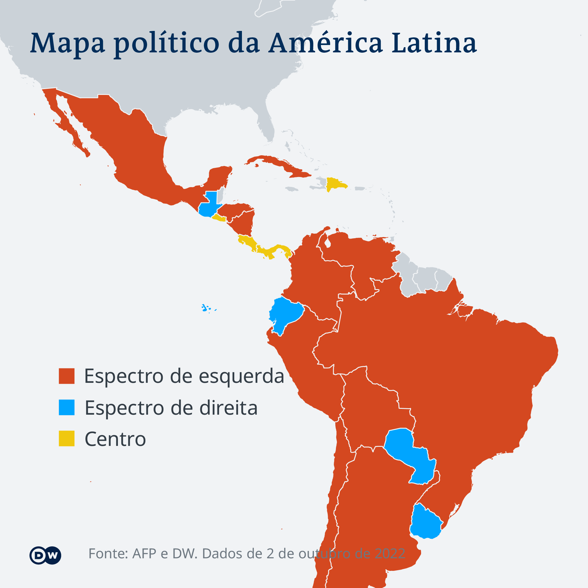 Infografik Politische Lage Lateinamerika PT