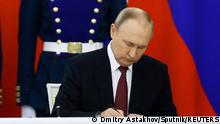 مخالفا للقانون الدولي - بوتين يوقع على ضم أربع مناطق أوكرانية محتلة