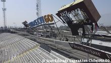 Chile: hinchas de Colo-Colo provocan colapso de techo de estadio