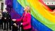 German Interior Minister Nancy Faeser raises the Pride flag for the first time at the German Interior Ministry in Berlin, Germany, Tuesday, May 17, 2022. German Interior Minister Nancy Faeser raises the Pride flag for the first time at the German Interior Ministry in Berlin, Germany, Tuesday, May 17, 2022.