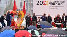 Thuringia state premier Bodo Ramelow and others officially open celebrations to market German Unity Day on October 1, 2022