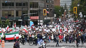 Διαδήλωση για την Αμινί στο Μόντρεαλ.