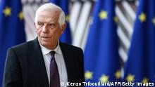 03.10.2022 *** European Commission vice-president in charge for High-Representative of the Union for Foreign Policy and Security Policy Josep Borrell arrives for an EU-Israel Association Council at the European Council in Brussels, on Octobre 3, 2022. - The EU vowed to press Israel on October 3, 2022 on the treatment of Palestinians, settlement expansions and stalled peace efforts at the first meeting in a decade of a frozen joint council. (Photo by Kenzo TRIBOUILLARD / AFP) (Photo by KENZO TRIBOUILLARD/AFP via Getty Images)