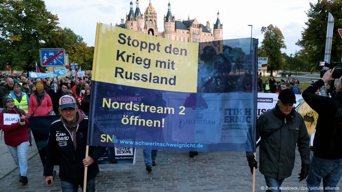 Deutschland | Demonstration gegen die Energiepolitik in Schwerin