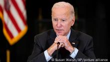 President Joe Biden speaks during a meeting of the reproductive rights task force in the State Dining Room of the White House in Washington, Tuesday, Oct. 4, 2022. (AP Photo/Susan Walsh)