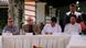 Pablo Beltran (l-r), member of the ELN guerrilla organization, Eliecer Herlinto Chamorro, alias Antonio Garcia, commander of the ELN, Ivan Danilo Rueda, High Commissioner for Peace, and Ivan Cepeda, Chairman of the Peace Commission, attend a press conference. Pablo Beltran (l-r), member of the ELN guerrilla organization, Eliecer Herlinto Chamorro, alias Antonio Garcia, commander of the ELN, Ivan Danilo Rueda, High Commissioner for Peace, and Ivan Cepeda, Chairman of the Peace Commission, attend a press conference.